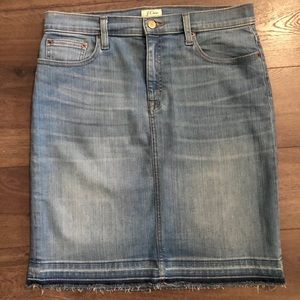 J Crew denim skirt